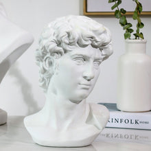 Load image into Gallery viewer, 15cm David Statue Head Portraits Mini Gypsum Michelangelo Home Decoration Resin Art Craft Sketch Practice Room Decor sculpture