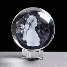Load image into Gallery viewer, Personalized Glass Photo Ball Customized Crystal Picture Sphere Globe Home Decor Accessories Baby Photo Gift for Women
