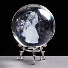 Load image into Gallery viewer, Personalized Glass Photo Ball Customized Crystal Picture Sphere Globe Home Decor Accessories Baby Photo Gift for Women