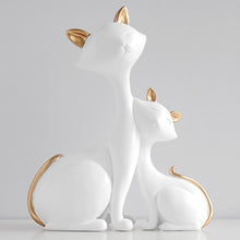Load image into Gallery viewer, Resin Cat Figurines Miniatures Decorative Animals desktop gift cat statue ornaments home decoration casa living room accessories