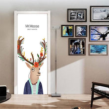 Load image into Gallery viewer, 90x200cm/77x200cm Simple European Door Stickers For Living Room Bedroom Quee Dress Girl PVC Poster Waterproof Renew Decor Decal