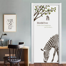 Load image into Gallery viewer, 90x200cm/77x200cm Simple European Door Stickers For Living Room Bedroom Quee Dress Girl PVC Poster Waterproof Renew Decor Decal