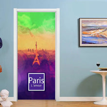Load image into Gallery viewer, 90x200cm/77x200cm Simple European Door Stickers For Living Room Bedroom Quee Dress Girl PVC Poster Waterproof Renew Decor Decal