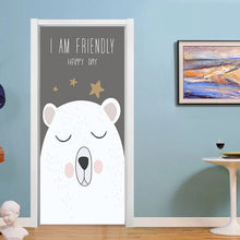 Load image into Gallery viewer, 90x200cm/77x200cm Simple European Door Stickers For Living Room Bedroom Quee Dress Girl PVC Poster Waterproof Renew Decor Decal