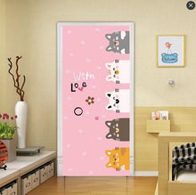 Load image into Gallery viewer, 90x200cm/77x200cm Simple European Door Stickers For Living Room Bedroom Quee Dress Girl PVC Poster Waterproof Renew Decor Decal